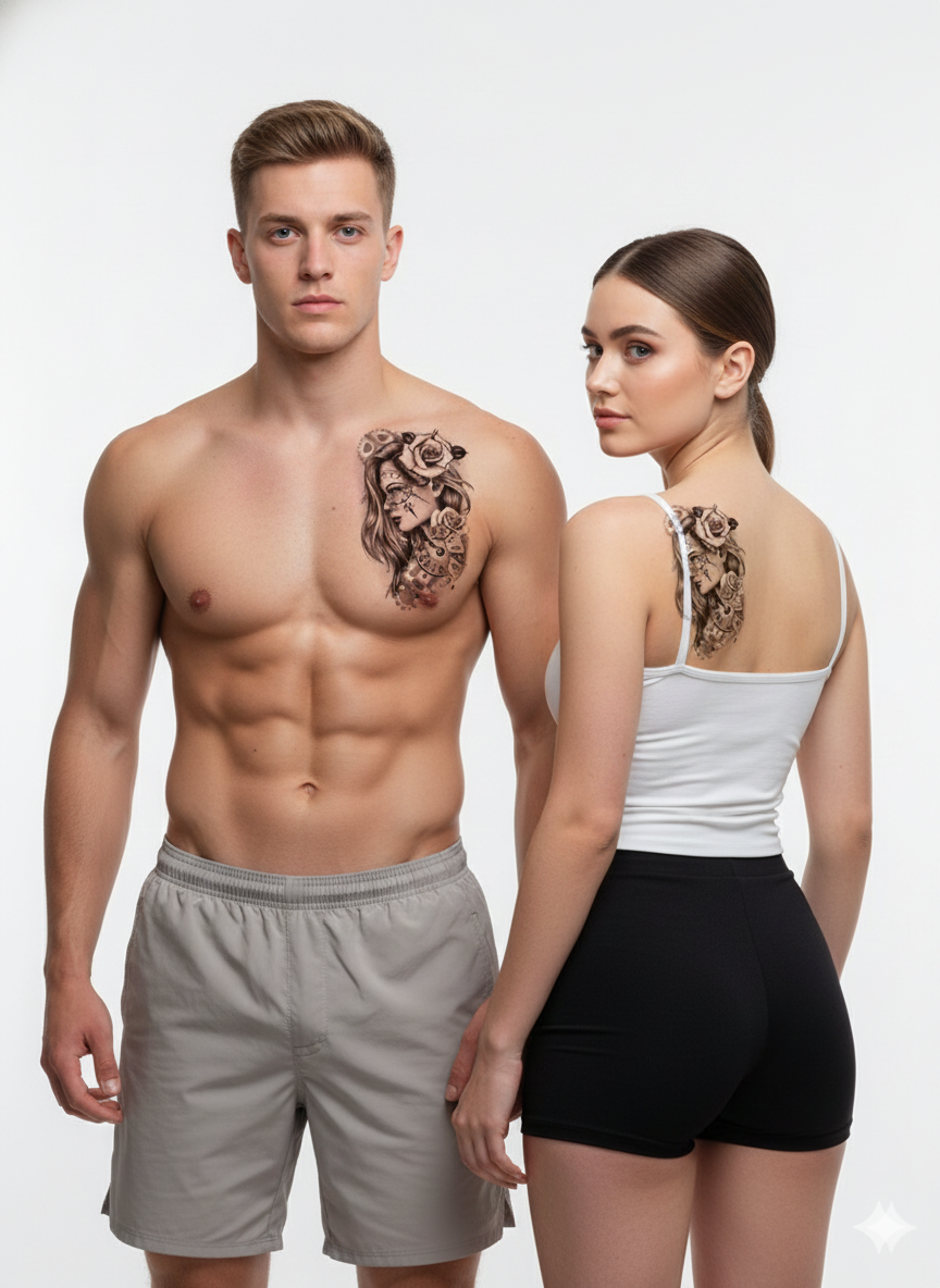 Mulher relógio 3D Media