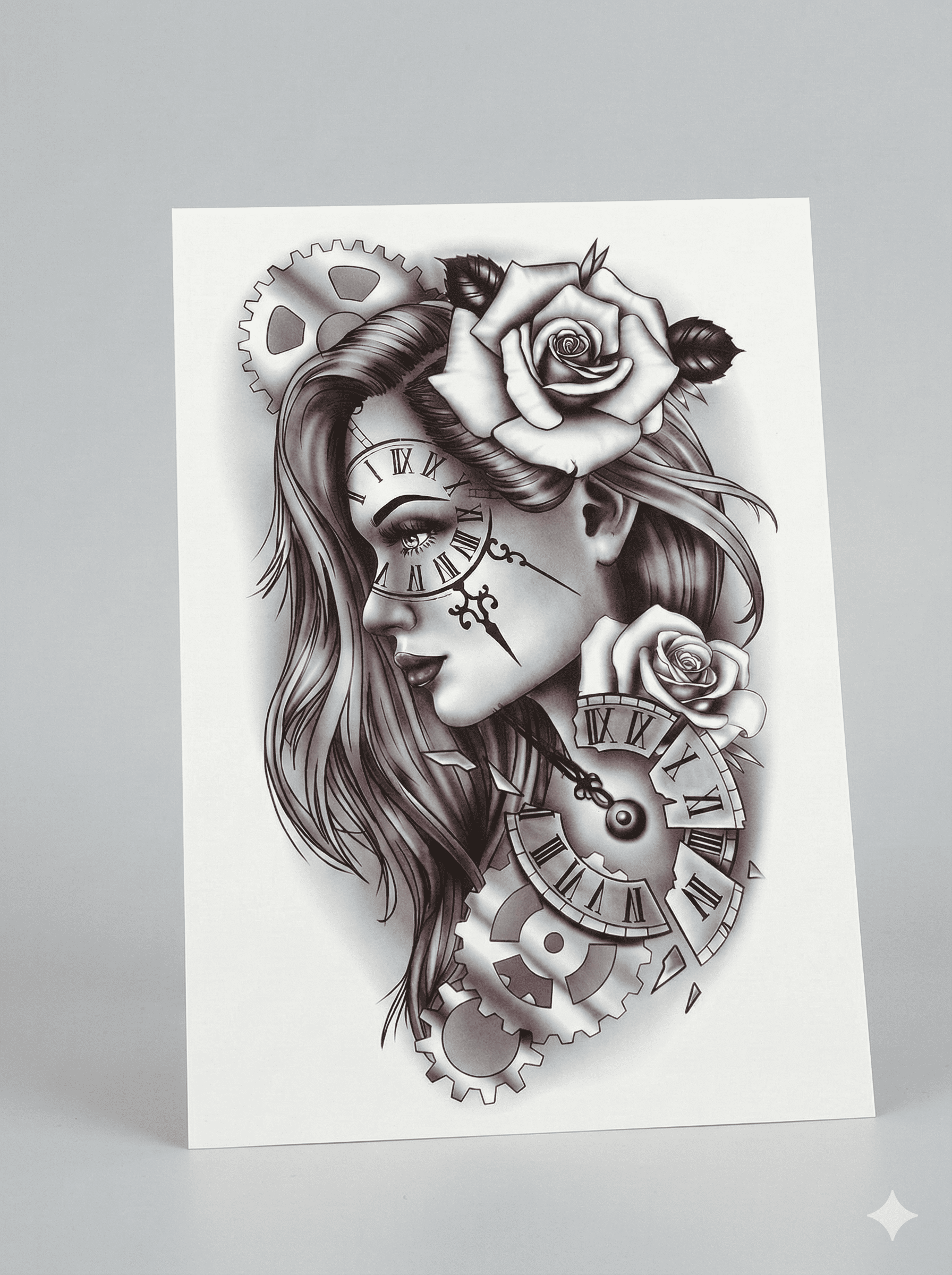 Mulher relógio 3D Media